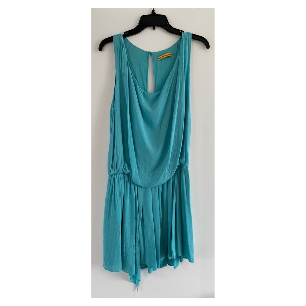 Alice & Olivia silk draped dress size medium
